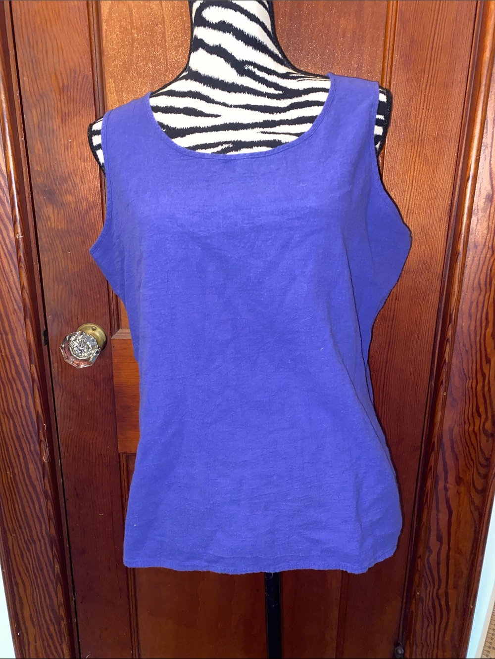 Susan Graver Violet Scoop Neck Tank Top